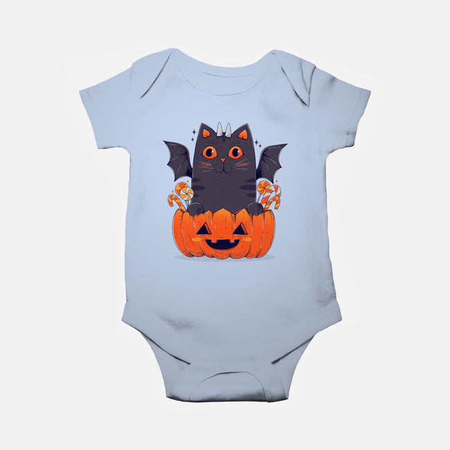 Spooky Cat-Baby-Basic-Onesie-GODZILLARGE