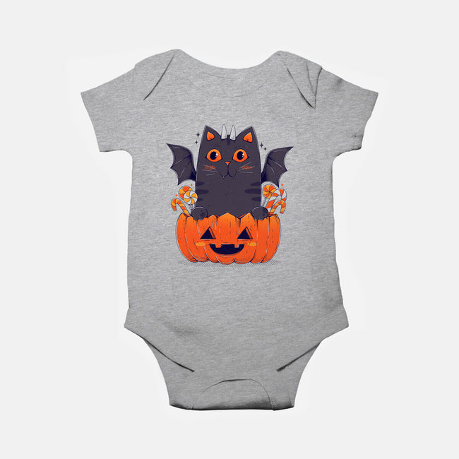 Spooky Cat-Baby-Basic-Onesie-GODZILLARGE