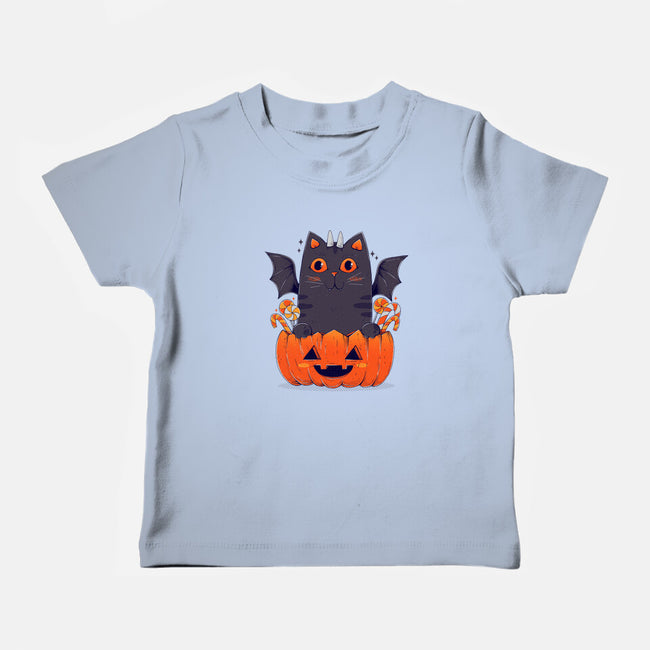 Spooky Cat-Baby-Basic-Tee-GODZILLARGE