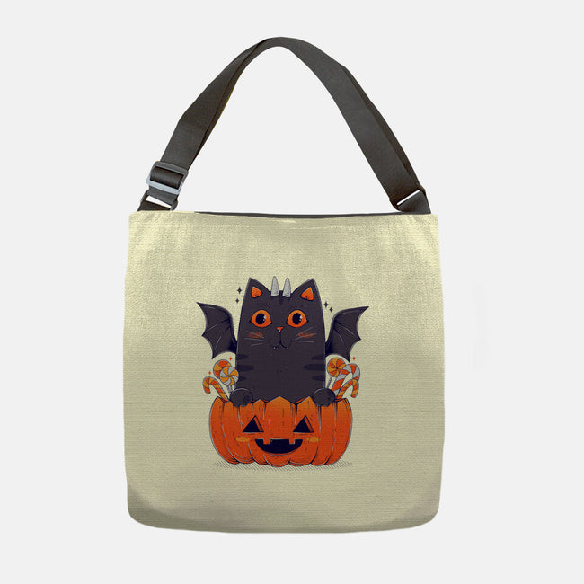 Spooky Cat-None-Adjustable Tote-Bag-GODZILLARGE