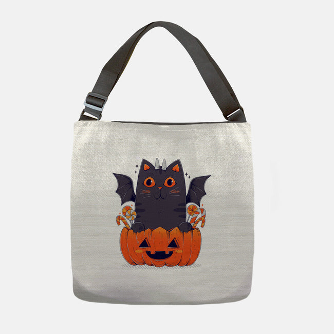 Spooky Cat-None-Adjustable Tote-Bag-GODZILLARGE