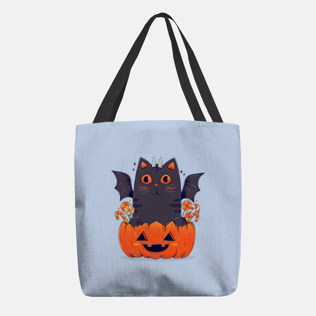 Spooky Cat-None-Basic Tote-Bag-GODZILLARGE