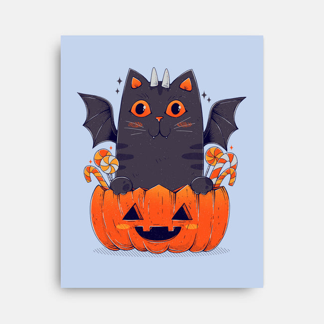 Spooky Cat-None-Stretched-Canvas-GODZILLARGE