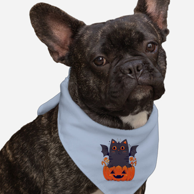 Spooky Cat-Dog-Bandana-Pet Collar-GODZILLARGE