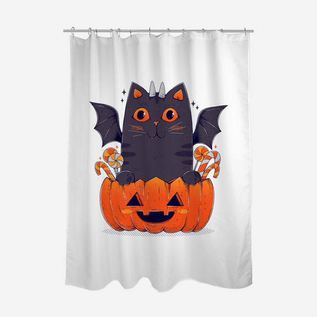 Spooky Cat-None-Polyester-Shower Curtain-GODZILLARGE