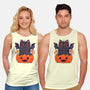 Spooky Cat-Unisex-Basic-Tank-GODZILLARGE