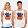 Spooky Cat-Unisex-Basic-Tank-GODZILLARGE