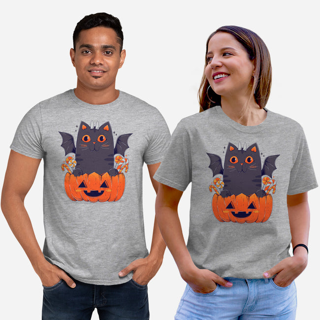 Spooky Cat-Unisex-Basic-Tee-GODZILLARGE