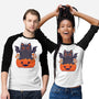 Spooky Cat-Unisex-Baseball-Tee-GODZILLARGE