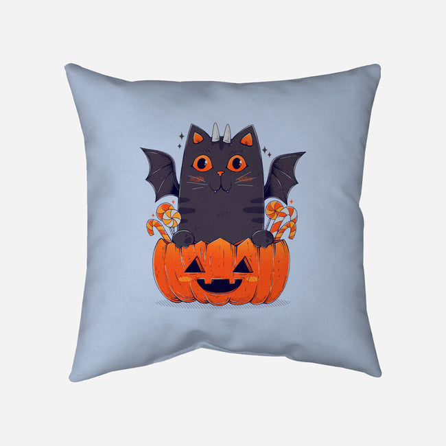 Spooky Cat-None-Removable Cover w Insert-Throw Pillow-GODZILLARGE