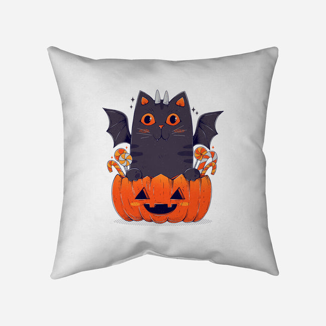 Spooky Cat-None-Removable Cover w Insert-Throw Pillow-GODZILLARGE