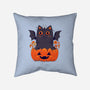 Spooky Cat-None-Removable Cover-Throw Pillow-GODZILLARGE