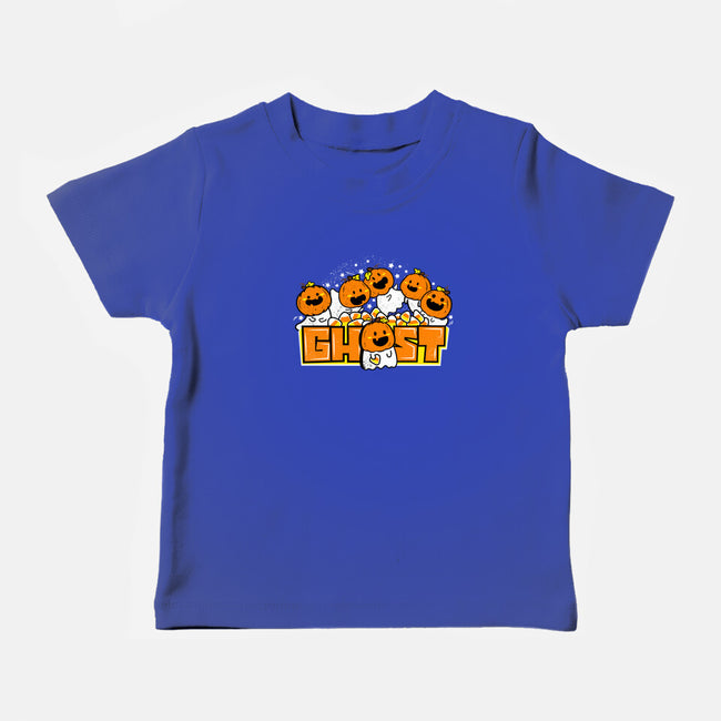 Chibi Pumpkin Ghost-Baby-Basic-Tee-bloomgrace28