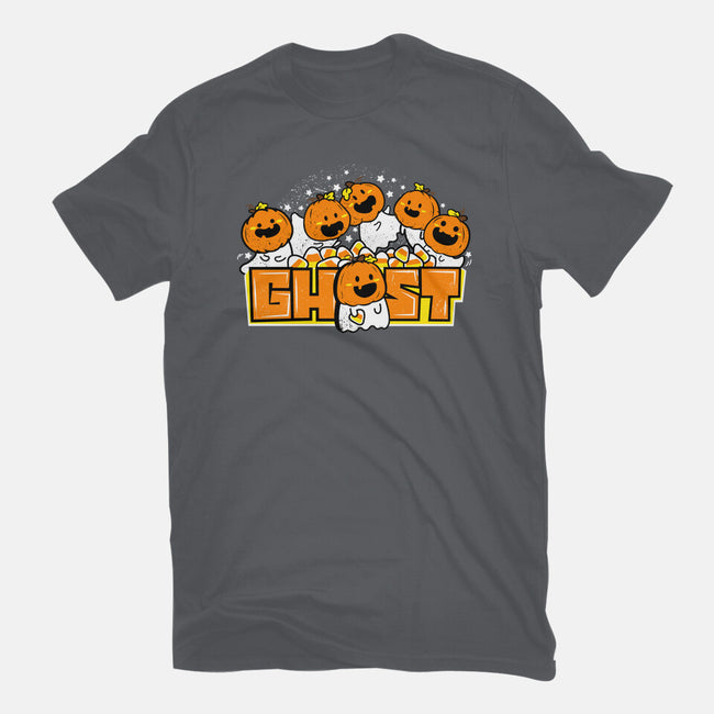 Chibi Pumpkin Ghost-Womens-Basic-Tee-bloomgrace28