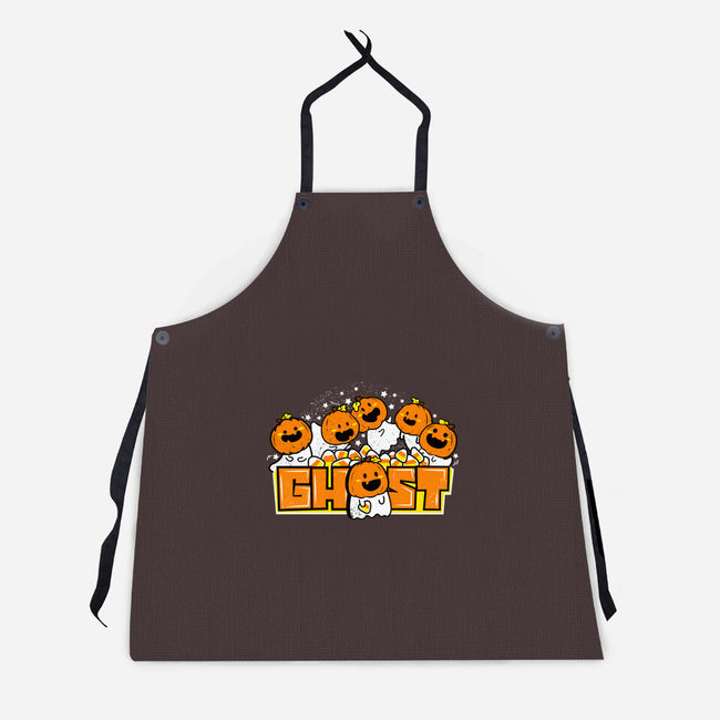 Chibi Pumpkin Ghost-Unisex-Kitchen-Apron-bloomgrace28