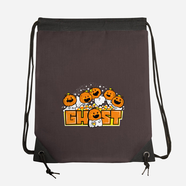 Chibi Pumpkin Ghost-None-Drawstring-Bag-bloomgrace28