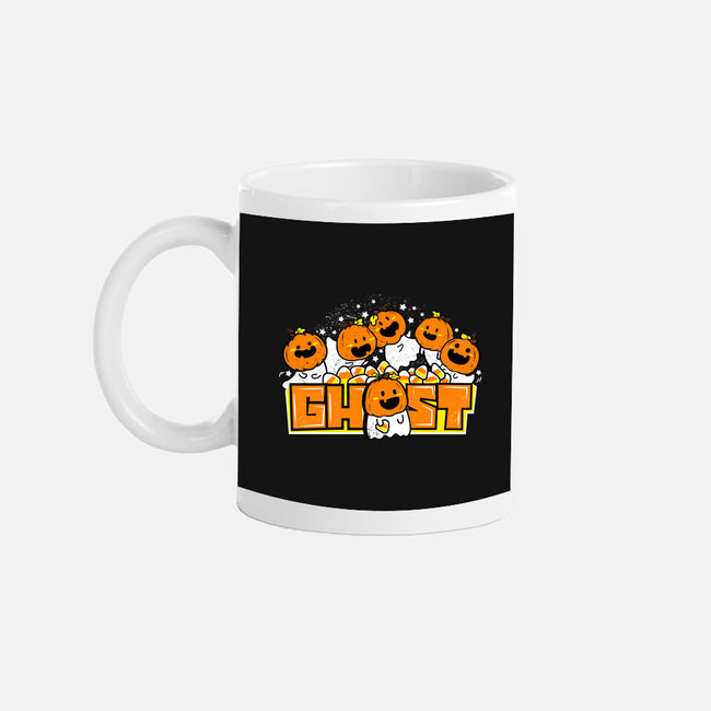 Chibi Pumpkin Ghost-None-Mug-Drinkware-bloomgrace28