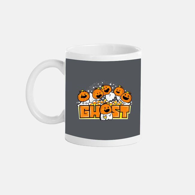 Chibi Pumpkin Ghost-None-Mug-Drinkware-bloomgrace28