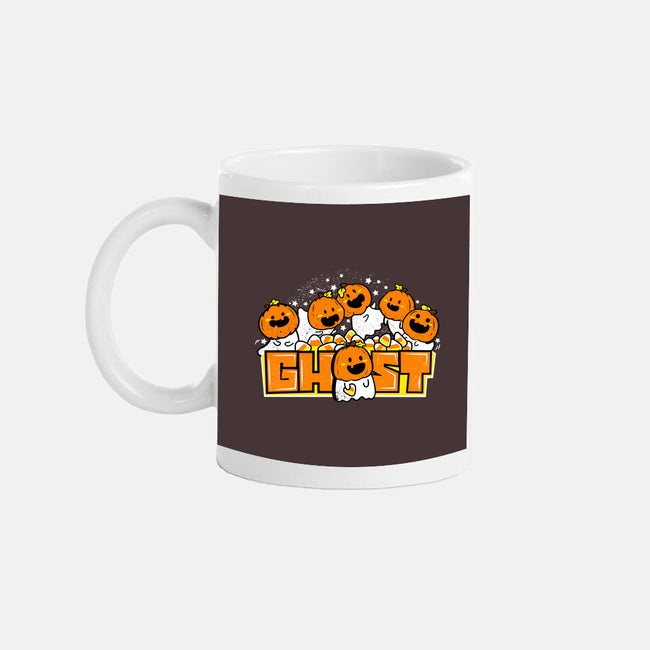 Chibi Pumpkin Ghost-None-Mug-Drinkware-bloomgrace28