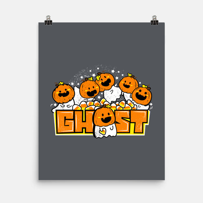 Chibi Pumpkin Ghost-None-Matte-Poster-bloomgrace28