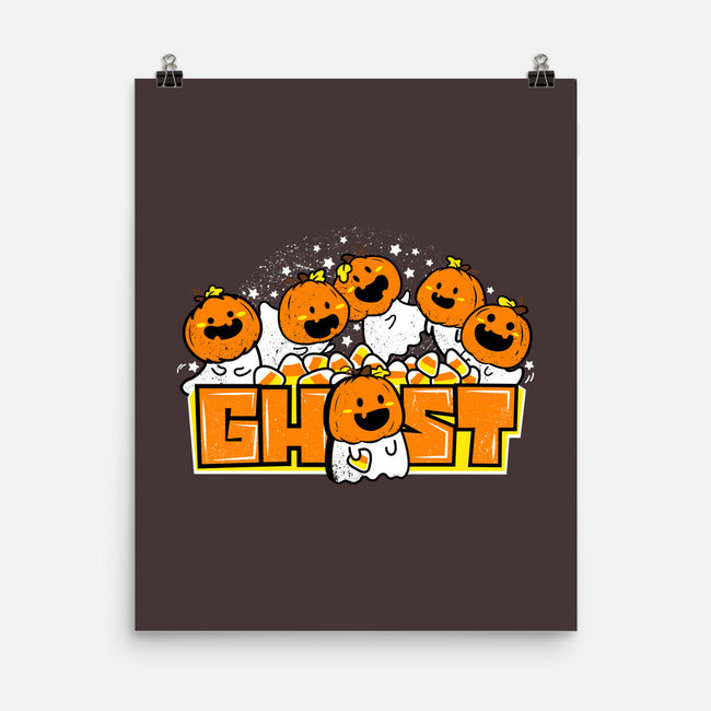 Chibi Pumpkin Ghost-None-Matte-Poster-bloomgrace28