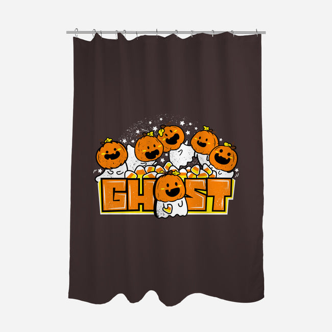 Chibi Pumpkin Ghost-None-Polyester-Shower Curtain-bloomgrace28