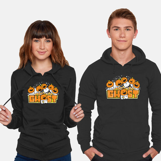 Chibi Pumpkin Ghost-Unisex-Pullover-Sweatshirt-bloomgrace28