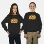 Chibi Pumpkin Ghost-Youth-Crew Neck-Sweatshirt-bloomgrace28