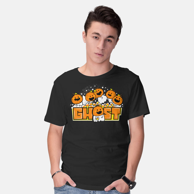 Chibi Pumpkin Ghost-Mens-Basic-Tee-bloomgrace28