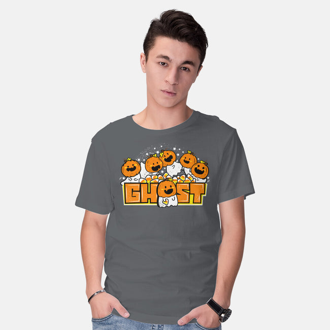 Chibi Pumpkin Ghost-Mens-Basic-Tee-bloomgrace28