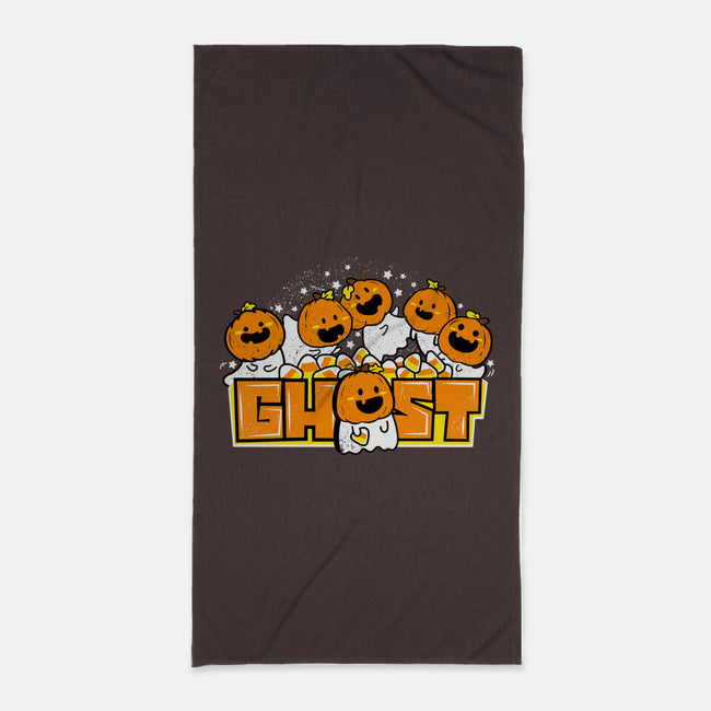 Chibi Pumpkin Ghost-None-Beach-Towel-bloomgrace28