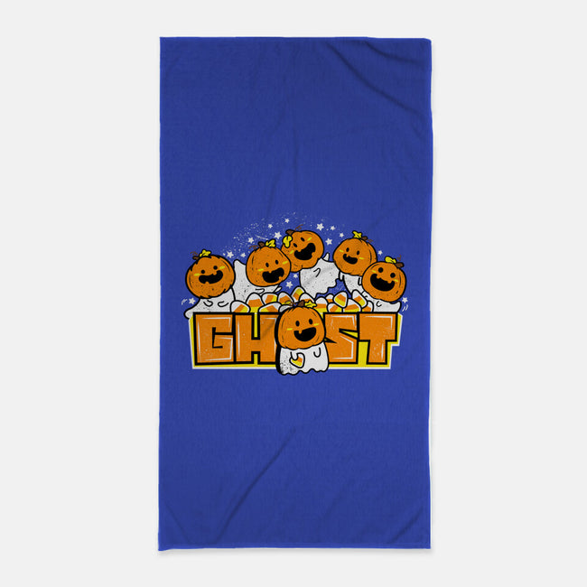 Chibi Pumpkin Ghost-None-Beach-Towel-bloomgrace28