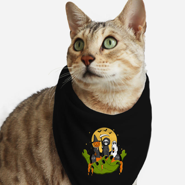 A Piece Of Halloween-Cat-Bandana-Pet Collar-Kimprut