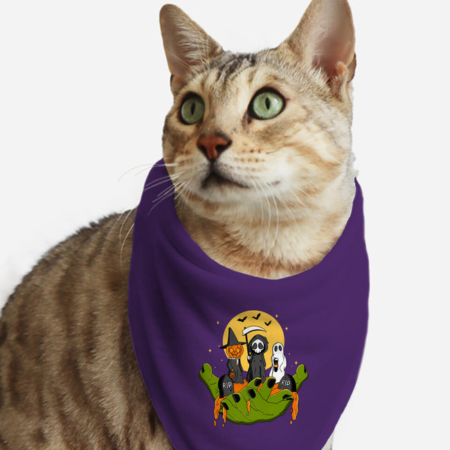 A Piece Of Halloween-Cat-Bandana-Pet Collar-Kimprut