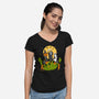 A Piece Of Halloween-Womens-V-Neck-Tee-Kimprut