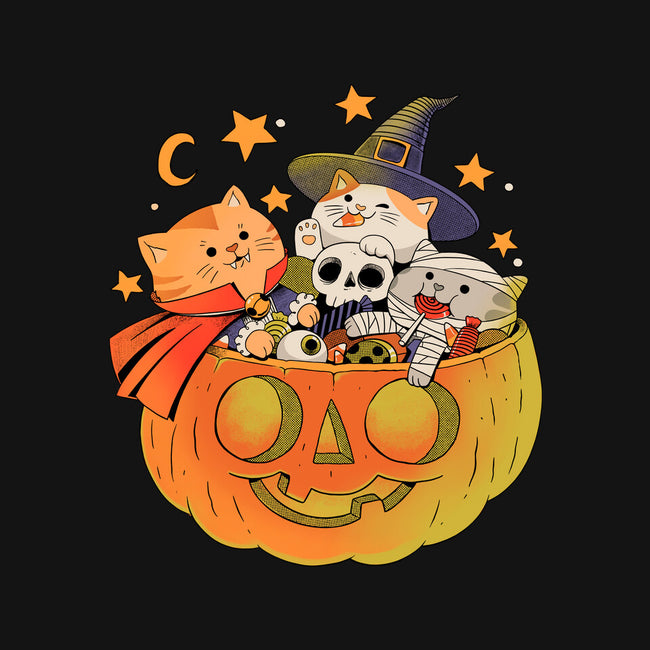 Pumpkin And Cats-Womens-Fitted-Tee-ppmid