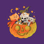 Pumpkin And Cats-Womens-Fitted-Tee-ppmid