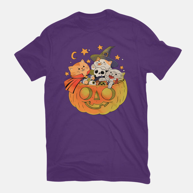 Pumpkin And Cats-Mens-Premium-Tee-ppmid
