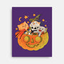 Pumpkin And Cats-None-Stretched-Canvas-ppmid