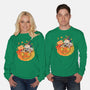 Pumpkin And Cats-Unisex-Crew Neck-Sweatshirt-ppmid