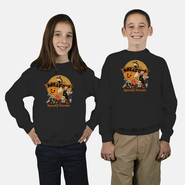 Spooky Parade-Youth-Crew Neck-Sweatshirt-ppmid