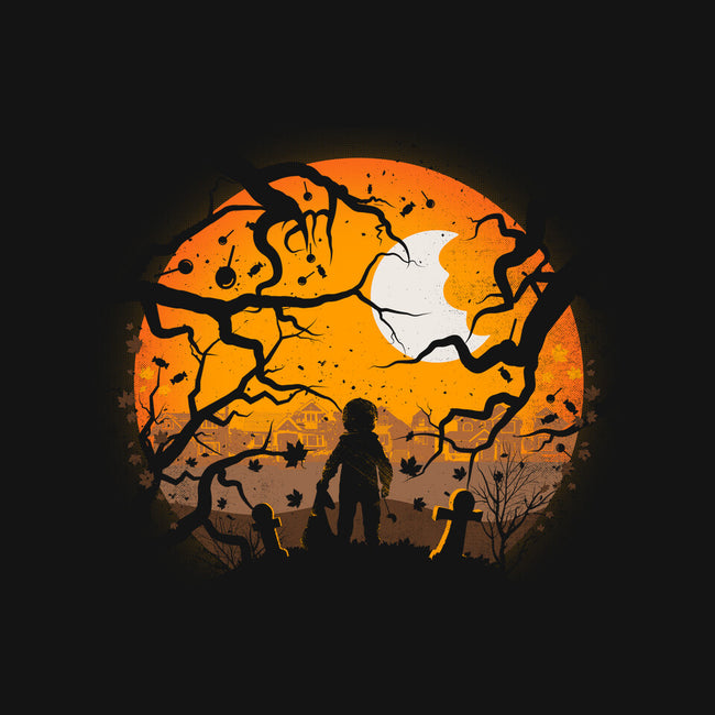 Tricking And Treating-Womens-Basic-Tee-rocketman_art