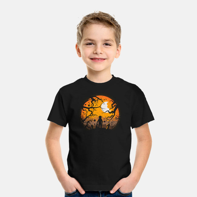 Tricking And Treating-Youth-Basic-Tee-rocketman_art