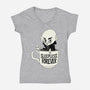 Nosferatu And Coffee-Womens-V-Neck-Tee-ppmid