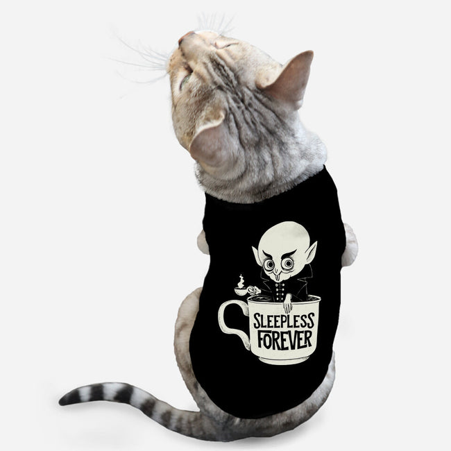 Nosferatu And Coffee-Cat-Basic-Pet Tank-ppmid