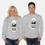 Nosferatu And Coffee-Unisex-Crew Neck-Sweatshirt-ppmid