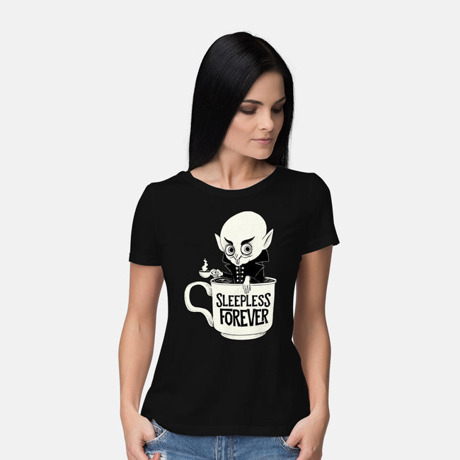 Nosferatu And Coffee-Womens-Basic-Tee-ppmid