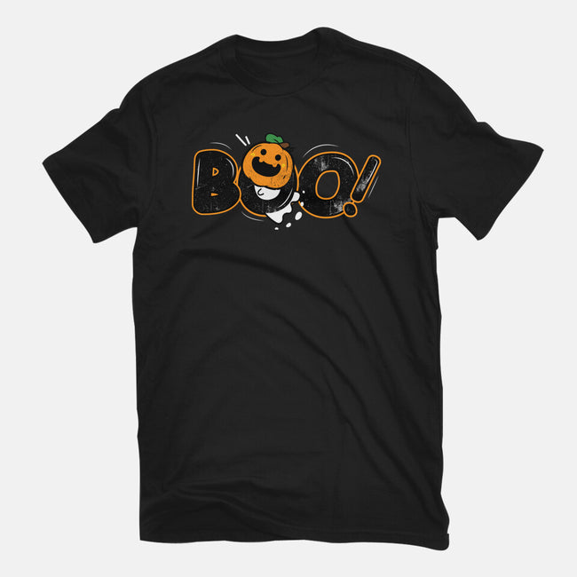 Boo Pumpkin Head-Unisex-Basic-Tee-bloomgrace28