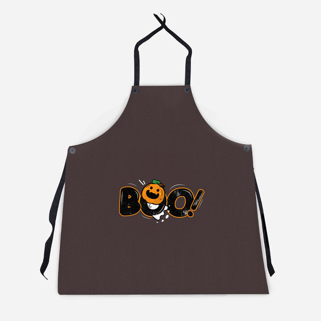 Boo Pumpkin Head-Unisex-Kitchen-Apron-bloomgrace28