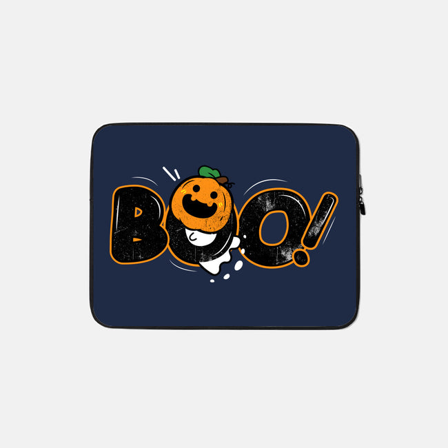 Boo Pumpkin Head-None-Zippered-Laptop Sleeve-bloomgrace28